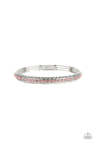 Cha Cha Ching! - Pink-rhinestone-bracelet-paparazzi