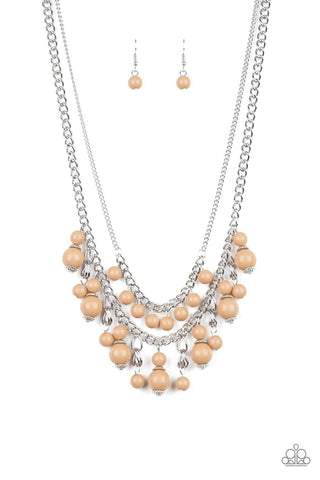 Beautifully Beaded - Brown Necklace - Paparazzi