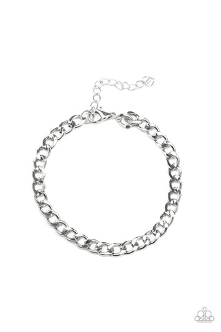 Halftime - Urban Silver Bracelet - Men's  - Paparaazi