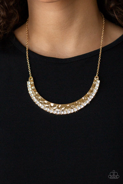 Impressive - Gold-necklace-paparazzi