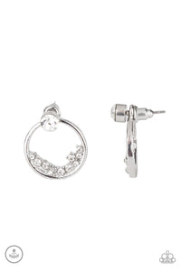 Rich Blitz - White Earring - Paparazzi