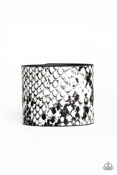 Whats HISS Is Mine - White Bracelet - Wrap - Paparazzi