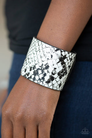 Whats HISS Is Mine - White Bracelet - Wrap - Paparazzi