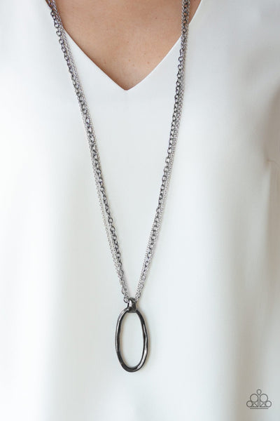 Industrial Confidence - Multi Necklace - Paparazzi