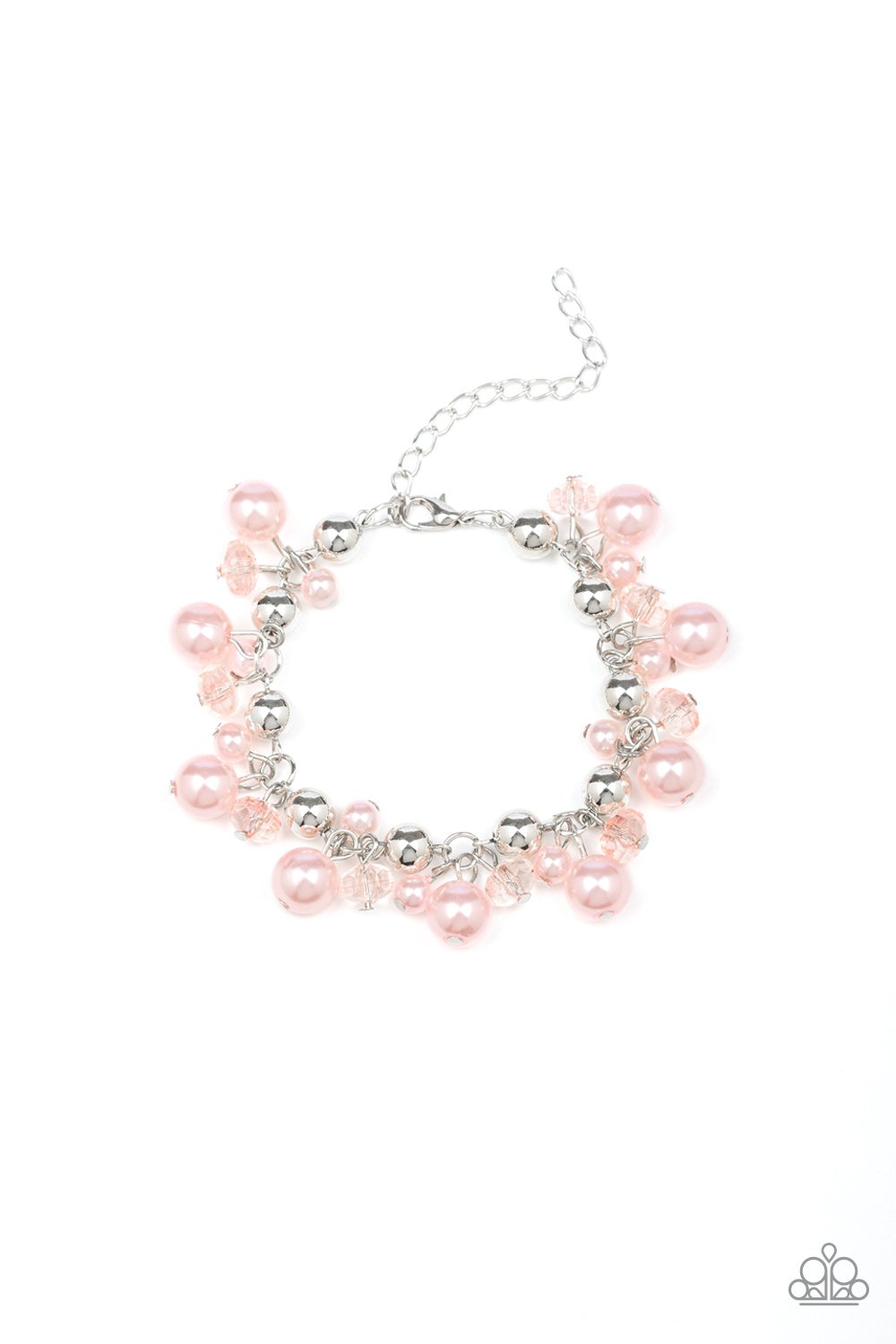 Kensington Kiss - Pink beads-bracelet-paparazzi