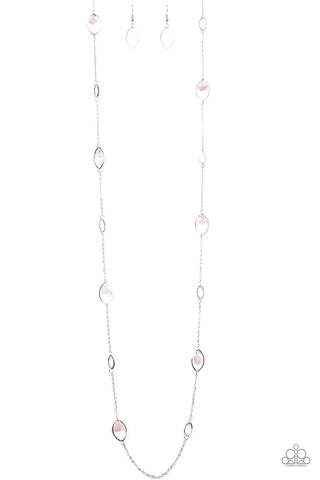 Rocky Razzle - Pink rock beards-necklace-paparazzi