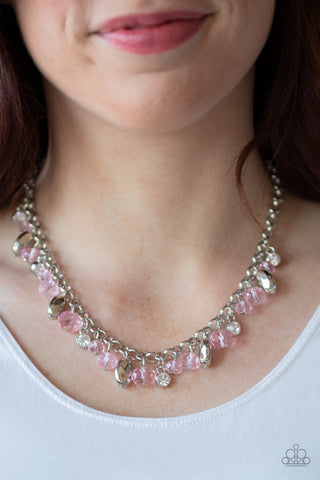 Downstage Dazzle - Pink Necklace - Paparazzi