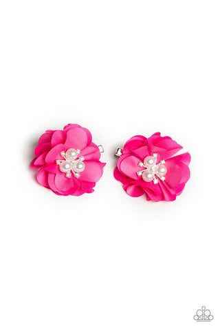 Diamond Dew - Pink Hair Clip - Paparazzi