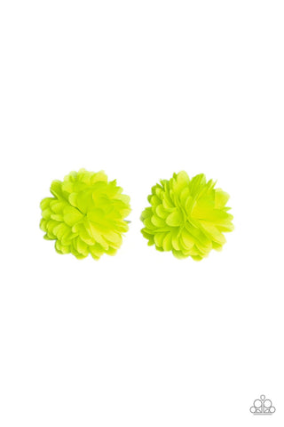 Neatly Neon - Yellow Hair Clip - Paparazzi