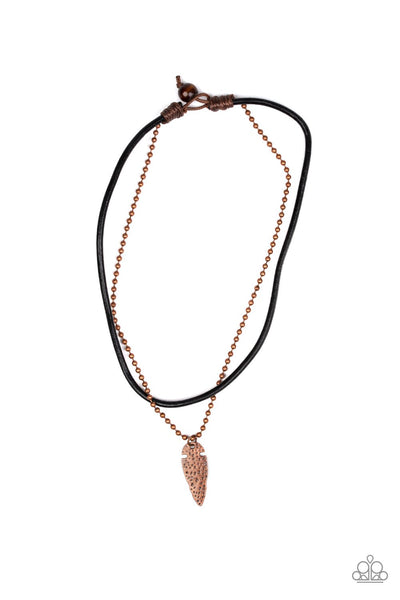 Arrowhead Anvil - Urban Copper Necklace - Paparazzi