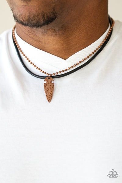 Arrowhead Anvil - Urban Copper Necklace - Paparazzi