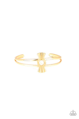 Adobe Sunset - White-bracelet-paparazzi