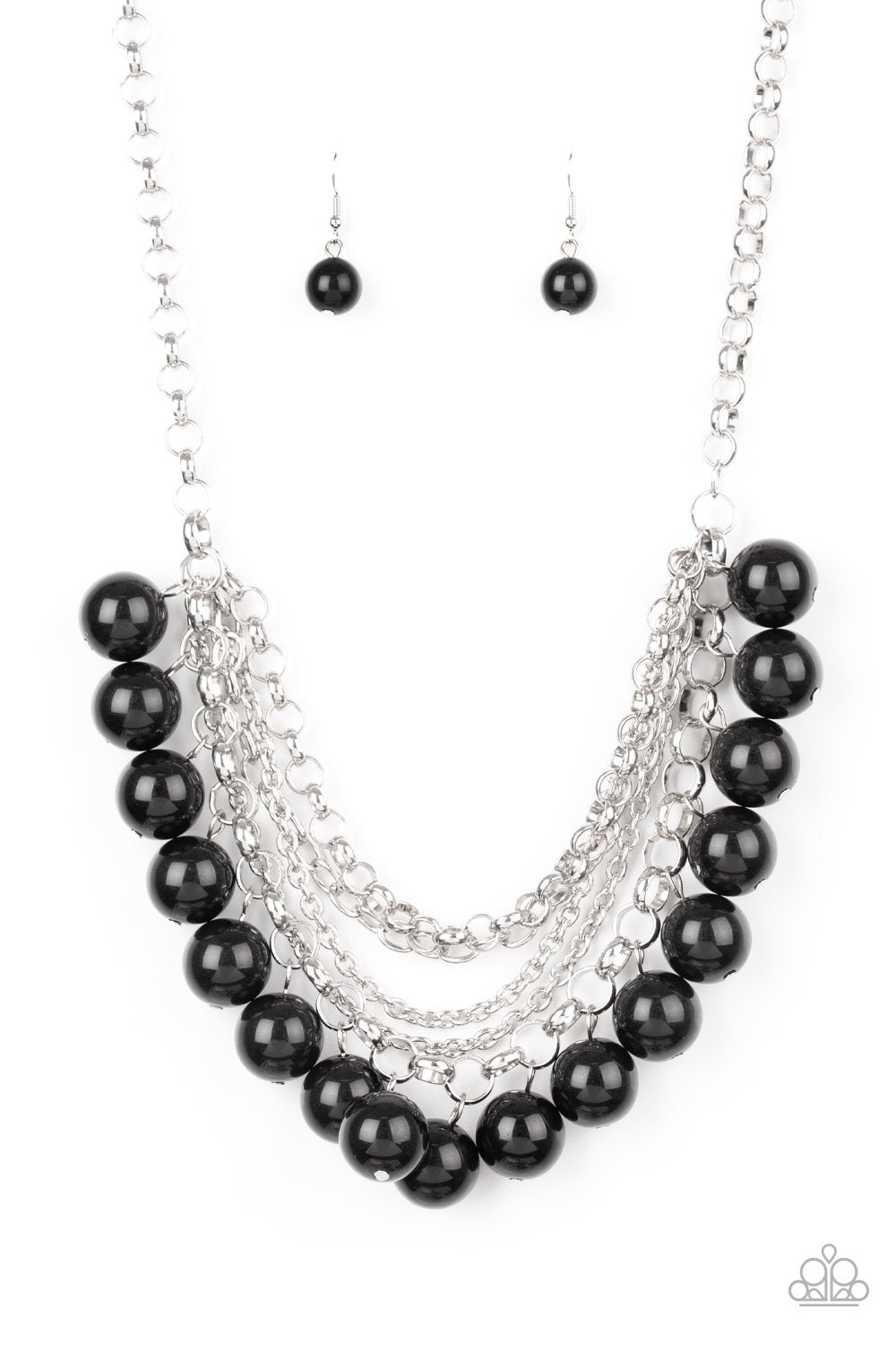 One-Way WALL STREET - Black Necklace - Paparazzi