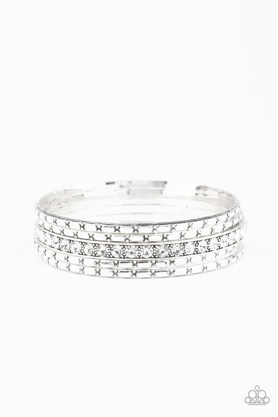 Glitzy Grunge - White