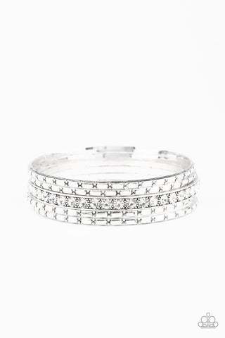 Glitzy Grunge - White