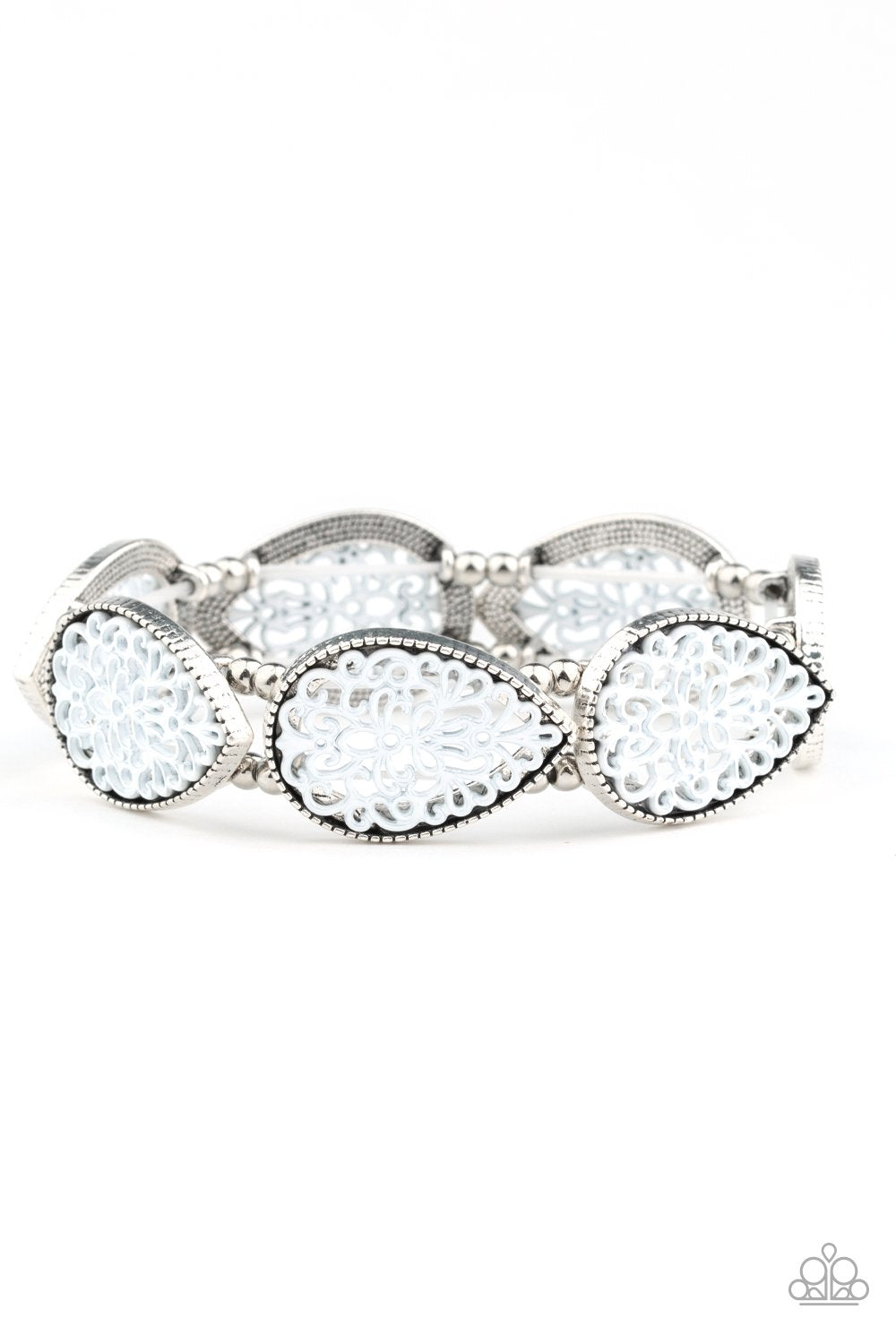 Heirloom Hunter - White Bracelet - Paparazzi