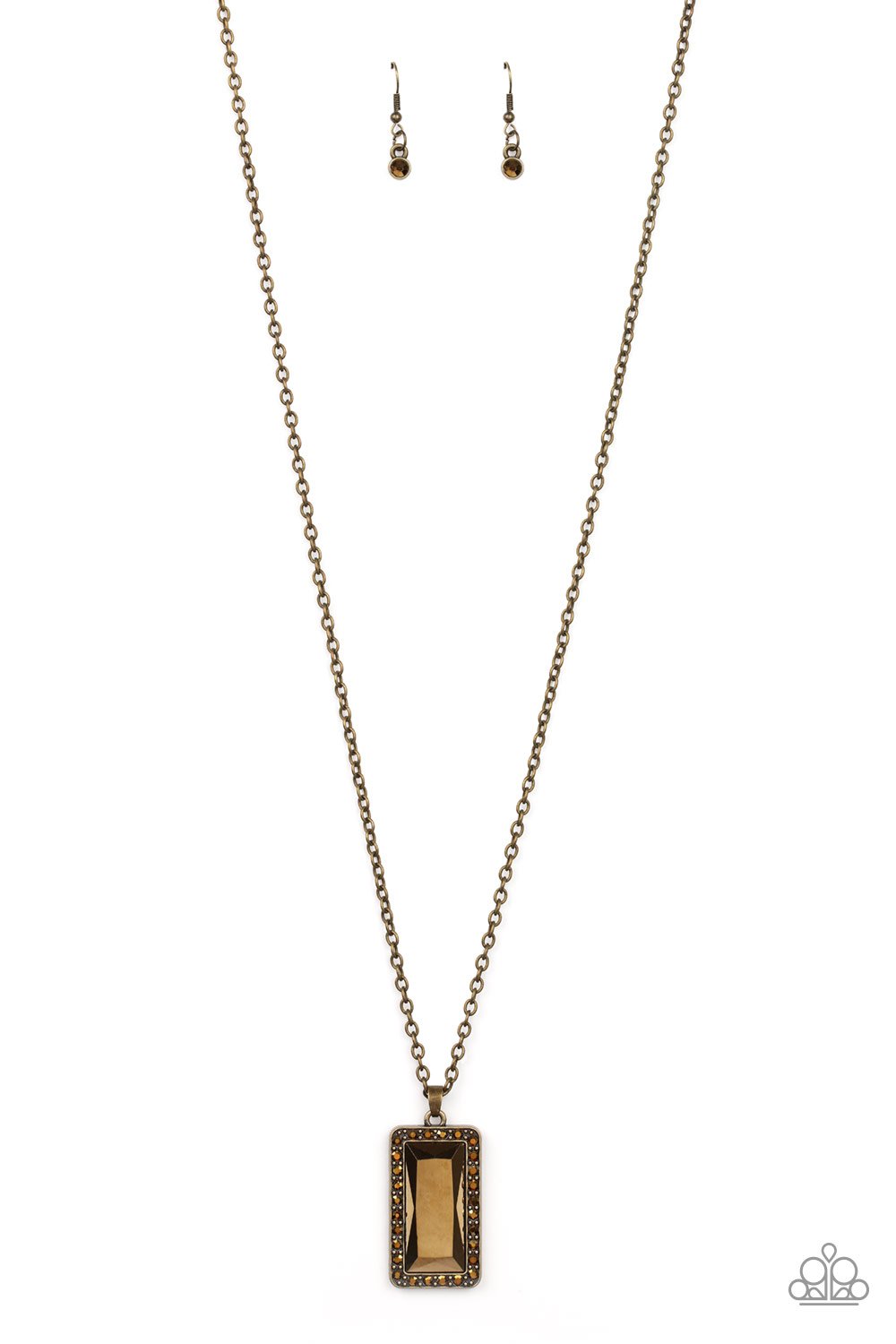 Bada BLING Bada Boom - Brass Necklace - Paparazzi