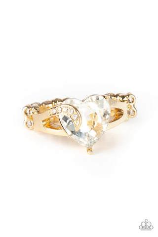 Romantic Reverie - Gold Ring - Paparazzi