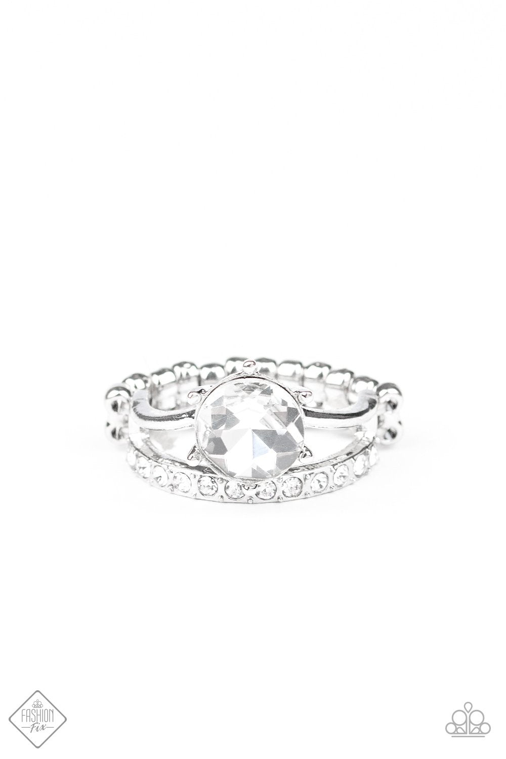 Center Stage Shimmer - Ring - Fashion Fix - Paparazzi