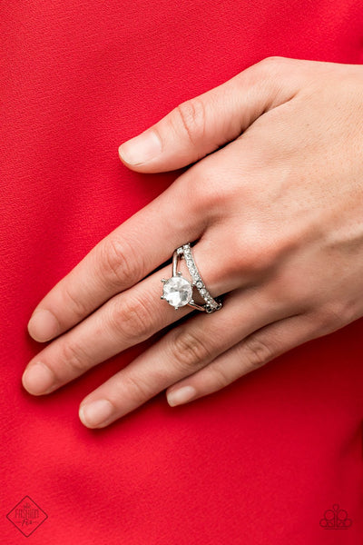 Center Stage Shimmer - Ring - Fashion Fix - Paparazzi