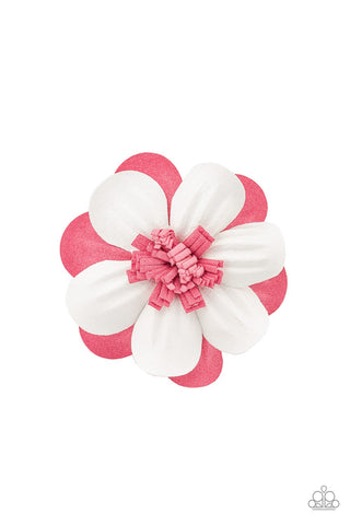 Merry Magnolia - Pink Hair Clip - Paparazzi