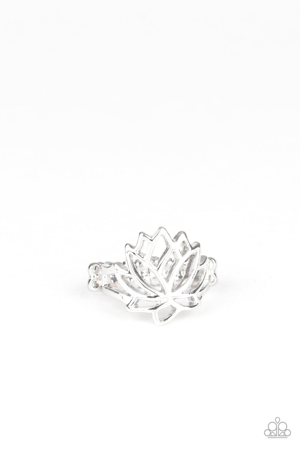 Lotus Lover - Silver Ring - Paparazzi