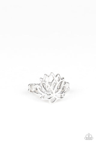 Lotus Lover - Silver Ring - Paparazzi