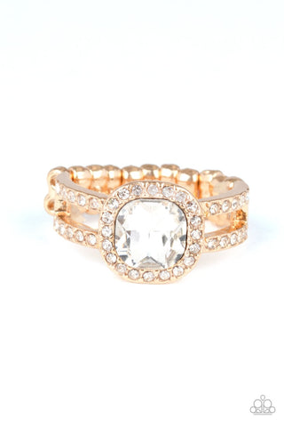 Countess Charm - Gold Ring - Paparazzi