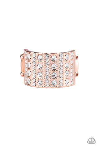 Diamond Drama - Copper Ring - Paparazzi