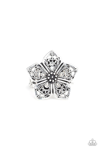 Full Bloom Fancy - Silver Ring - Paparazzi