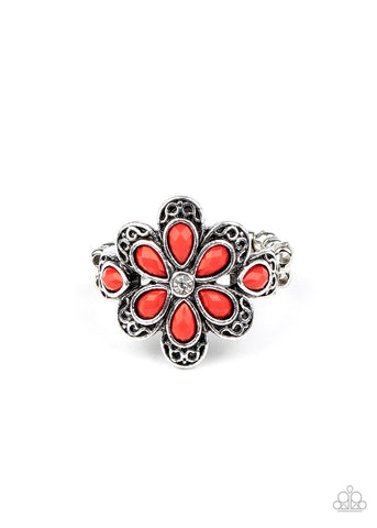Fruity Florals - Red Ring - Paparazzi