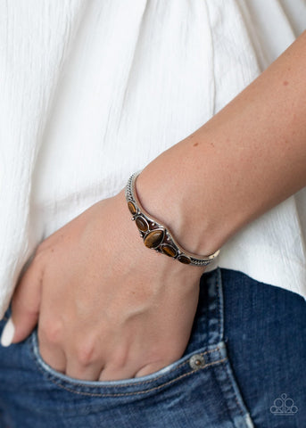 Dream Beam - Brown Bracelet - Paparazzi