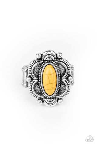 Sage Garden - Yellow Ring - Paparazzi