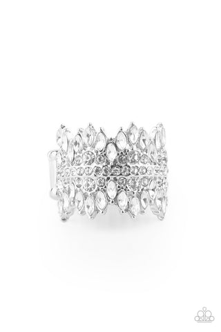 Cosmic Confetti - White Ring - Paparazzi
