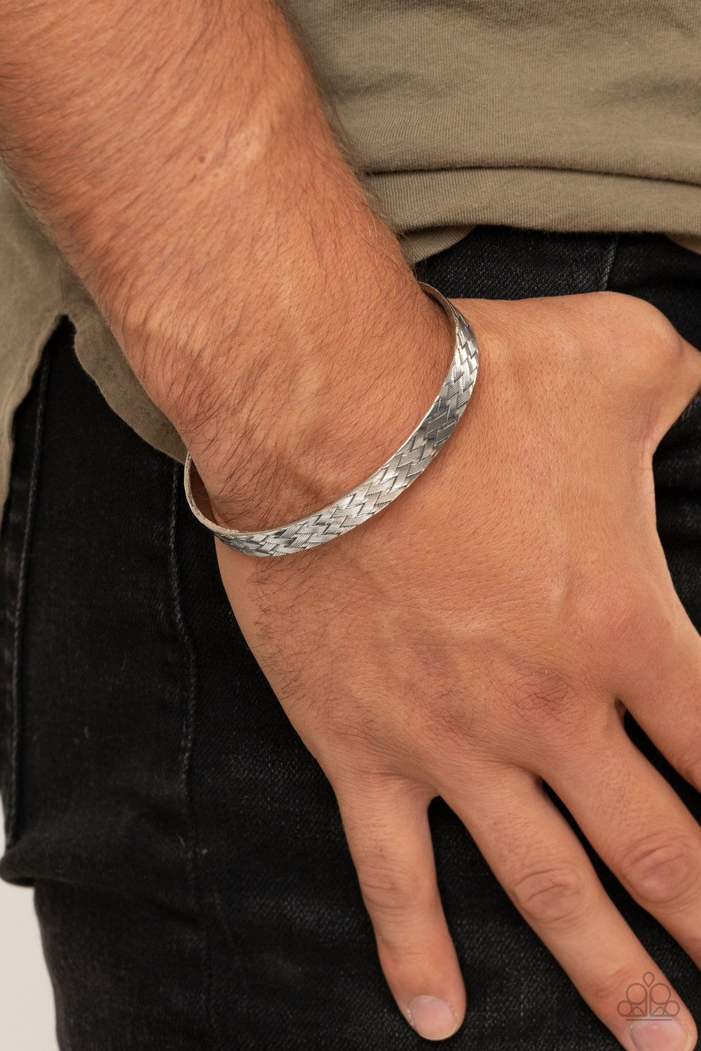 Mind Games - Silver Bracelet - Cuff - Paparazzi
