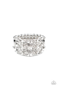 Diva Diadem - White Ring - Paparazzi