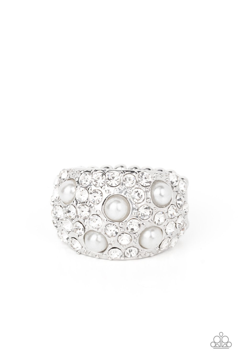Gatsbys Girl - White Ring - Paparazzi