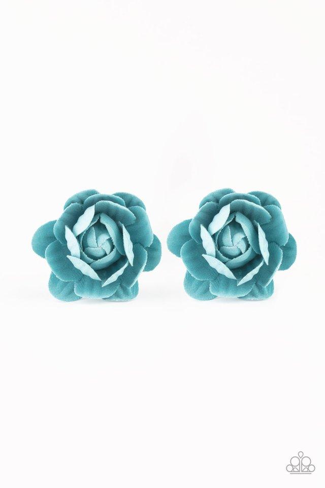 Beautifully Budding - Blue Hair Clips - Paparazzi