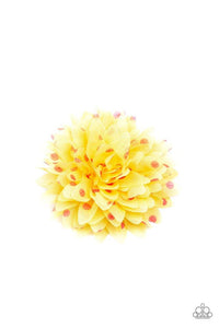 Bloom Boom - Yellow Hair Clip - Paparazzi