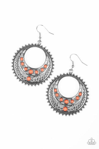 Boho Bliss - Orange Earring  - Paparazzi