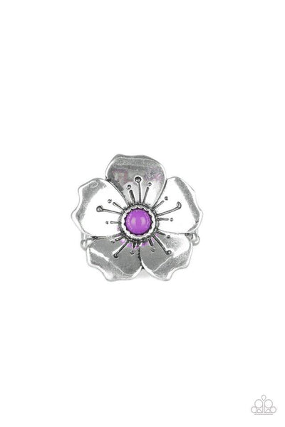 Boho Blossom - Purple Ring - Paparazzi