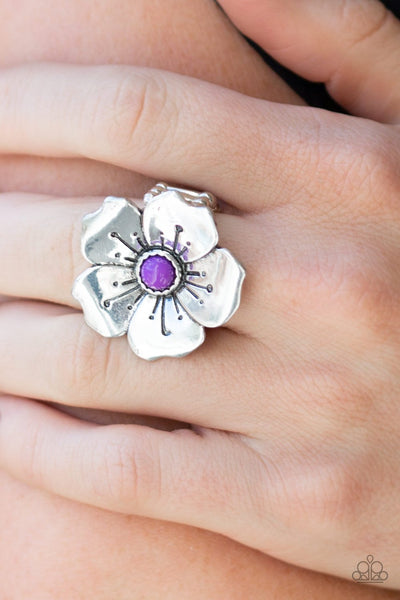 Boho Blossom - Purple Ring - Paparazzi