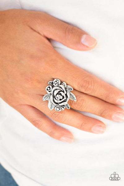 Bouquet Bonanza - Silver Ring - Paparazzi