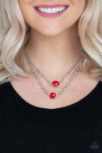 Colorfully Charming - Red Necklace - Paparazzi