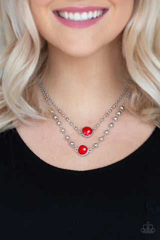 Colorfully Charming - Red Necklace - Paparazzi