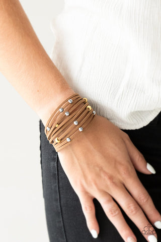 Colorfully Coachella - Yellow Bracelet- Paparazzi