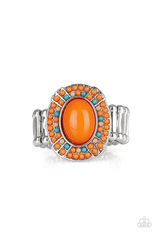 Colorfully Rustic - Orange Ring - Paparazzi