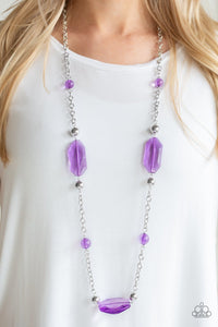 Crystal Charm - Purple Necklace - Paparazzi