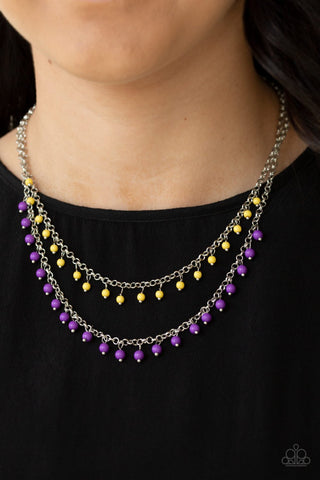 Dainty Distraction - Purple Necklace - Paparazzi