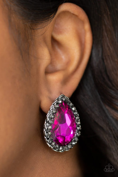 Dare To Shine - Pink Earring - Paparazzi